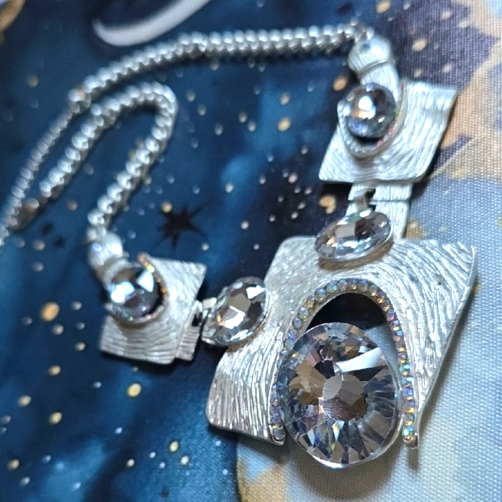 Egyptian Revival Abstract Chunky Necklace